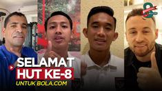 Berita video sejumlah pemain Timnas Indonesia dan Liga 1 mengucapkan selamat ulang tahun ke-8 untuk Bola.com, yang jatuh pada Jumat (28/4/2023).
