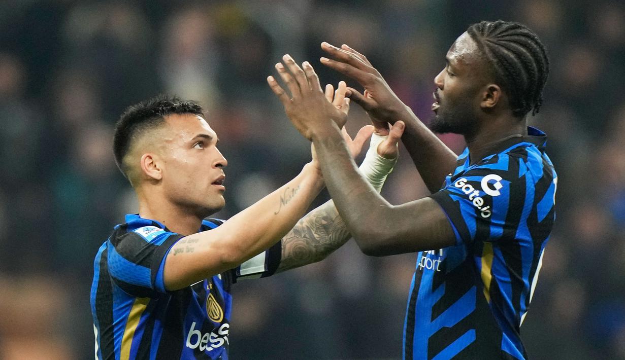 Kemenangan ini membuat Inter tetap berada di puncak dan kini mengoleksi 61 poin. Sementara itu, Monza masih terpuruk di posisi juru kunci dengan 14 poin. (AP Photo/Luca Bruno)
