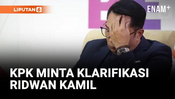 VIDEO: KPK Bakal Panggil Ridwan Kamil Terkait Kasus Bank BJB