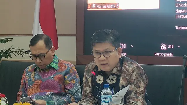Konferensi pers di Kantor Dirjen Ketenagalistrikan, Jakarta, Rabu (31/7/2024). (Foto: tim bisnis)