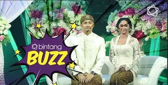 Dewi Perssik dan Angga terlihat memukau dengan kebaya putih dalam acara resepsi di Indonesia Keren 3