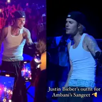 Intip tampilan Justin Bieber saat manggung di pesta sangeet pernikahan anak crazy rich India Anant Ambani.