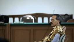 Mantan Kepala PT Nindya Karya Cabang Sumatera Utara dan Aceh, Heru Sulaksono, merupakan terdakwa korupsi proyek pembangunan dermaga bongkar di Pelabuhan Bebas Sabang pada 2006-2010. (Liputan6.com/Panji Diksana)