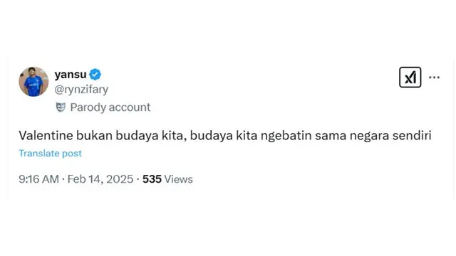 6 Cuitan Netizen Rayakan Valentine 2025 Bikin Senyum, Kilas Balik Pilpres 2024