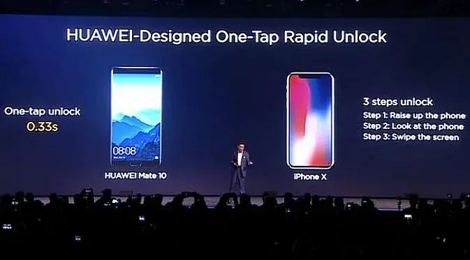 Perbandingan Huawei Mate 10 dan iPhone X (Foto: Softpedia)