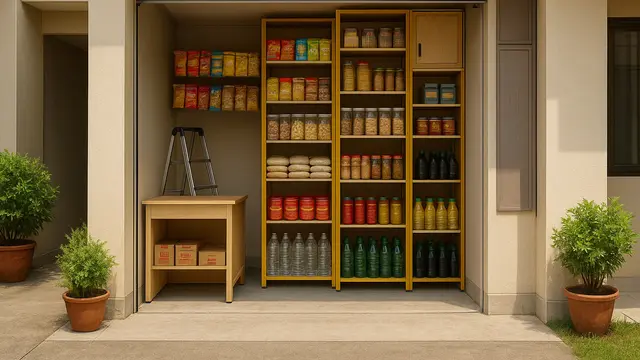 Desain Warung Sembako di Garasi Rumah/ Ilustrasi AI