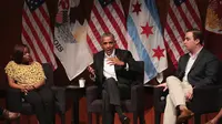 Obama Tampil Perdana di Depan Publik, Menolak Mengomentari Trump
