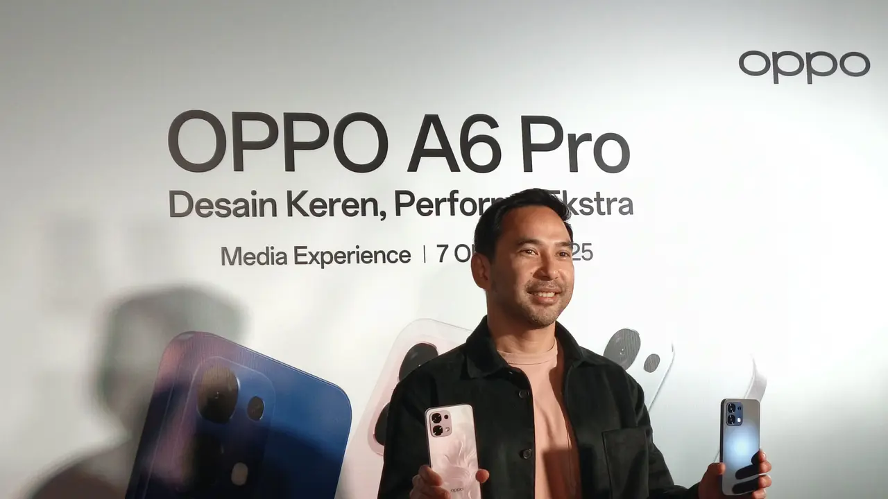 Head of Public Relations OPPO Indonesia, Arga Simanjuntak saat acara peluncuran pada Selasa (7/10/2025) di Jakarta.