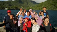Susi Puji Lake Geneve, Sandiaga Kirim Salam Balik dari Telaga Sarangan
