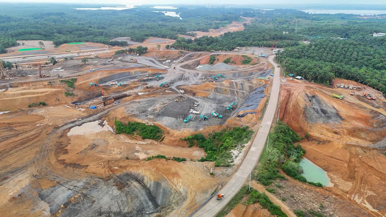 PT Waskita Beton Precast Tbk (WSBP) ikut serta dalam pembangunan jalan akses untuk Bandara VVIP di Ibu Kota Nusantara (IKN). (Dok Waskita Beton)