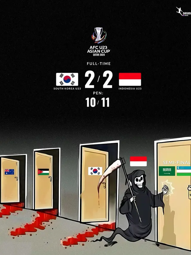 8 Meme Kemenangan Timnas Indonesia Lawan Korea Selatan di Piala Asia U-23 Ini Kocak