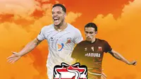 Madura United - Lulinha dan Jordy Wehrmann (Bola.com/Adreanus Titus)