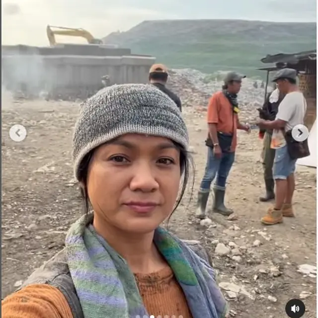 6 Potret Nirina Zubir di TPA Bantar Gebang, Totalitas saat Syuting