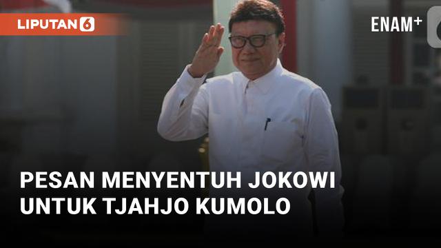 Pesan Menyentuh Jokowi Untuk Tjahjo Kumolo