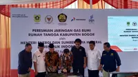 Sebanyak 5.120 ribu rumah tangga di Kabupaten Bogor, Jawa Barat mendapatkan sambungan jaringan gas rumah tangga. Liputan6.com/Pebrianto Eko Wicaksono