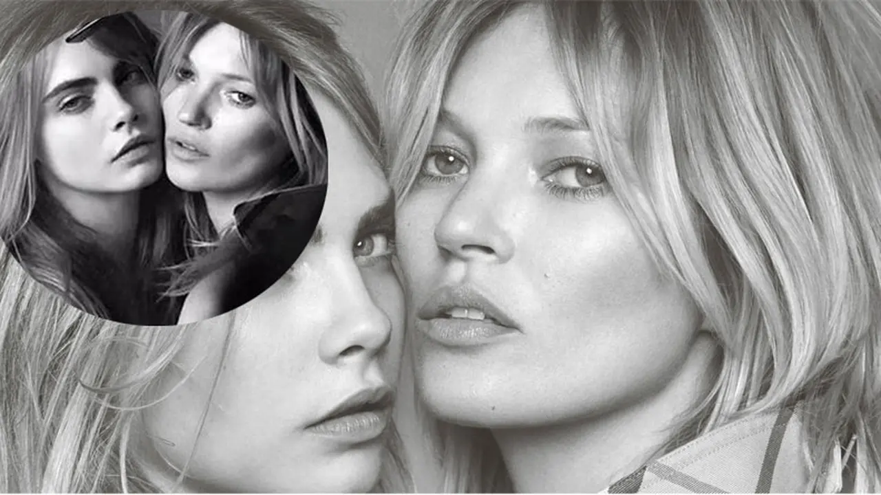 Cara Delevingne dan Kate Moss 