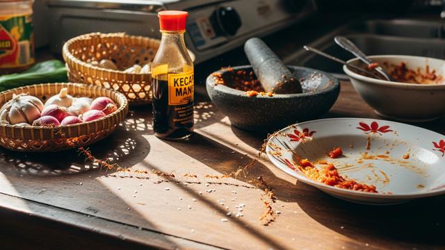 Cara Mencegah Semut Bersarang di Dapur/ Ilustrasi AI