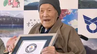 Masazo Nonaka, pria tertua di dunia meninggal pada usia 113 tahun (AP Photo)