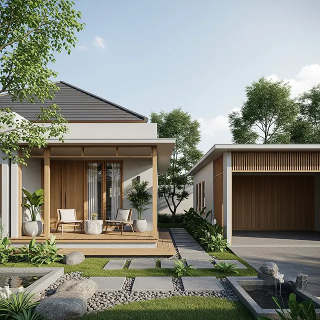 Gambar Rumah Minimalis Modern Gaya Japandi