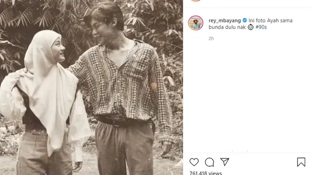 Rey Mbayang - Dinda Hauw (Foto: Instagram/@rey_mbayang)