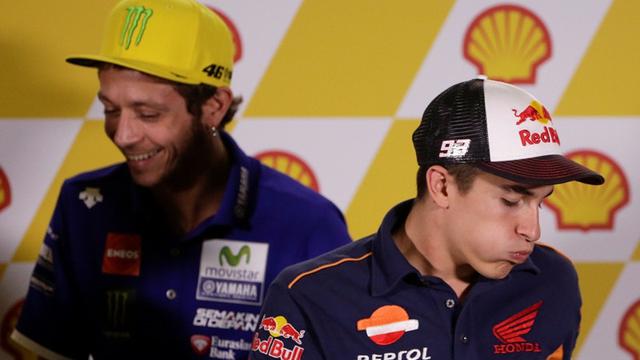 Valentino Rossi dan Marc Marquez
