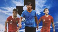 Ilustrasi - Pratama Arhan, Irfan Bachdim, dan Ricky Yakobi (Bola.com/Adreanus Titus)
