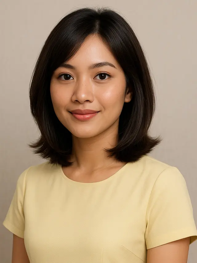 Model Rambut Sebahu 2025 untuk Wajah Oval Indonesia