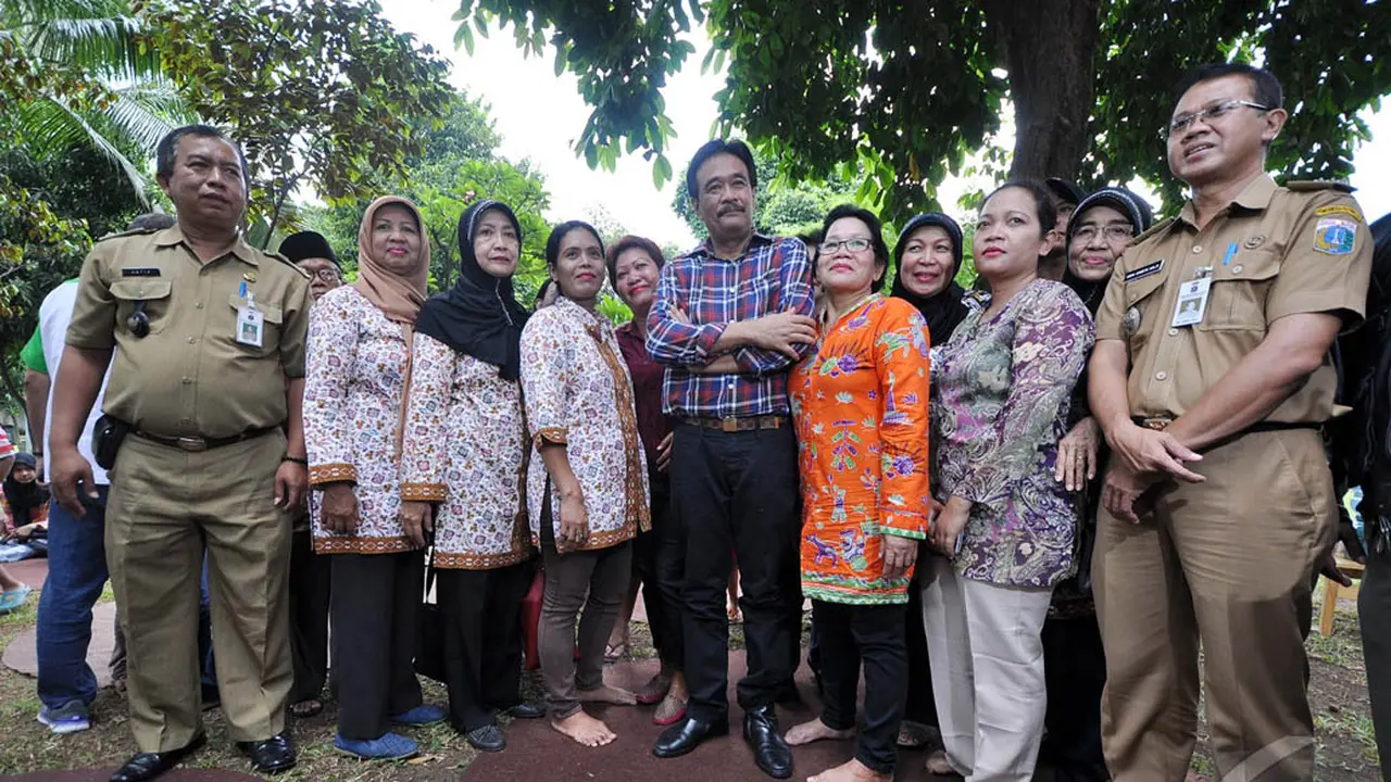 Jelang Pelantikan, Cawagub Djarot Blusukan ke Taman