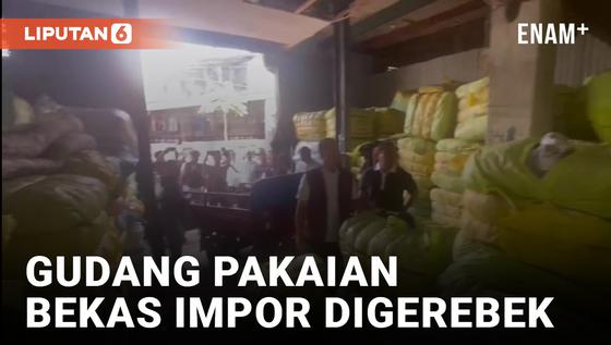 VIDEO: Toko Pakaian Bekas Impor Senen Digerebek Petugas Gabungan Bareskrim dan Bea Cukai