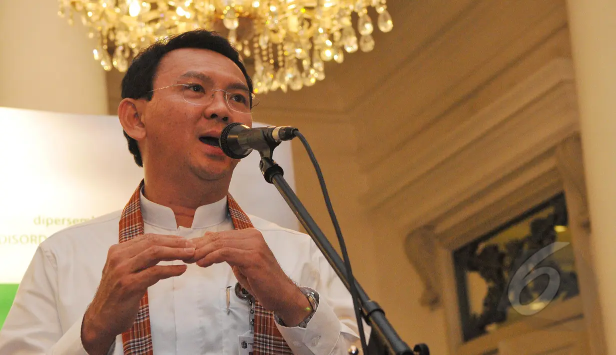 Gubernur DKI Jakarta Basuki T Purnama. (Liputan6.com/Herman Zakharia)
