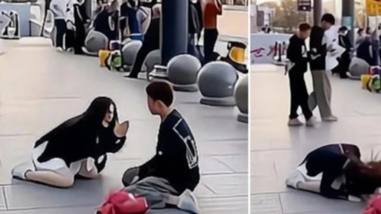 Viral Wanita Memohon Sampai Berlutut ke Pria, Minta Berhenti Melamarnya
