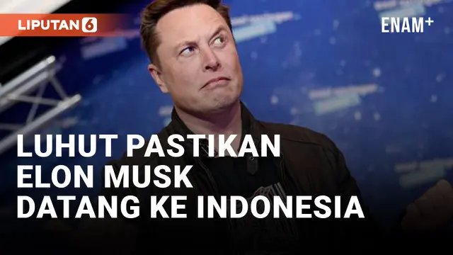 Luhut Binsar Sebut Elon Musk Bakal ke Indonesia Akhir Tahun Ini