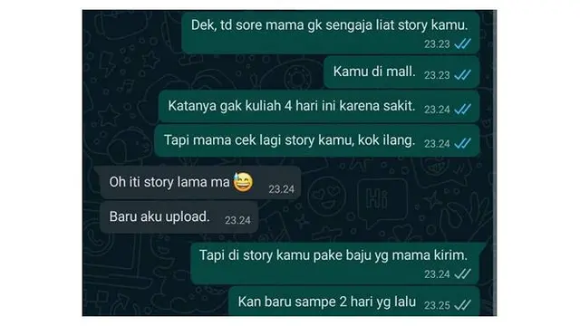 5 Chat Anak Bohong Sama Orang Tua Ini Jangan Ditiru