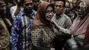Terdakwa kasus suap proyek pembangunan PLTU Riau-1 Eni Maulani Saragih seusai sidang putusan di Pengadilan Tipikor, Jakarta, Jumat (1/3). Selain pidana penjara, hakim juga mencabut hak politik Eni Saragih selama tiga tahun. (Liputan6.com/Faizal Fanani)