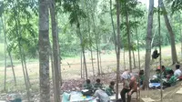 Khawatir Kelas Ambruk, Siswa Bangkalan Sekolah di Alam