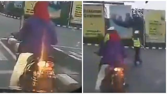 6 Potret Emak-emak Belok Tak Sesuai Lampu Sein Ini Bikin Tepuk Jidat