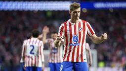 Sorloth menjadi man of the match atau bintang lapangan setelah berhasil mencetak hattrick dalam kemenangan 4-1 Atletico Madrid. (AFP/Thomas Coex)