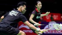 Ganda campuran Indonesia, Praveen Jordan/Debby Susanto, menang pada laga debut di Fuzhou China Terbuka 2018, Rabu (7/11/2018). (PBSI)