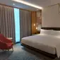 Suasana salah satu kamar DoubleTree by Hilton Jakarta Bintaro Jaya (doc: Liputan6/Sulung Lahitani)