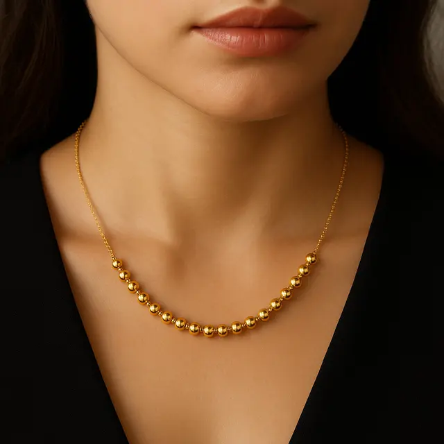 Model Kalung Emas Bola Ringan 5 Gram