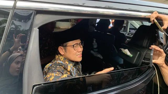 Ketua Umum PKB Muhaimin Iskandar (Cak Imin) saat mendatangi kediaman Wakil Presiden Ma’ruf Amin.