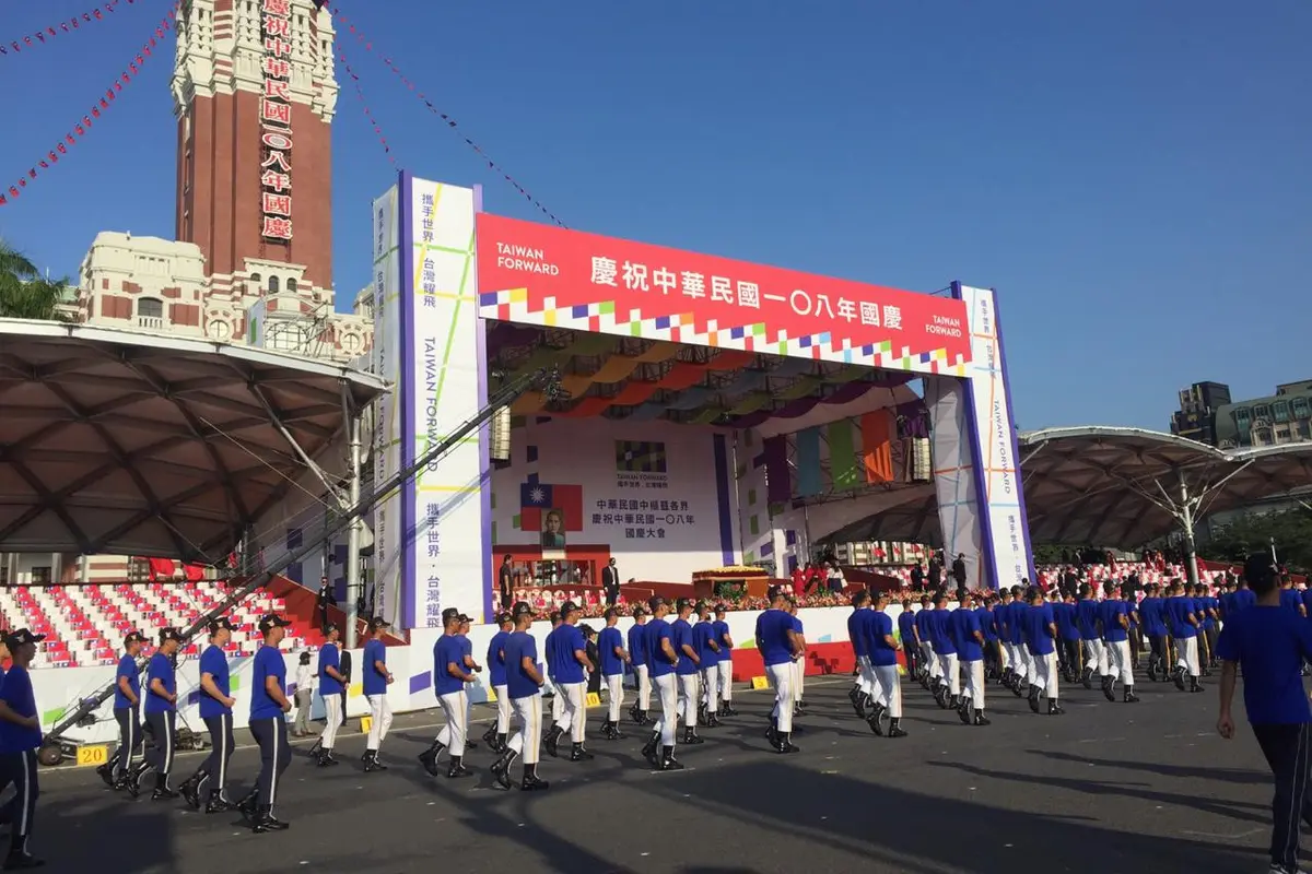 Atraksi dalam peringatan Hari Kemerdekaan Taiwan ke-108. (Liputan6.com/Teddy Tri Setio Berty)