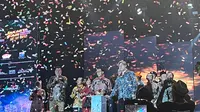 Mantan Gubernur DKI Jakarta periode 2017-2022 Anies Baswedan hadiri malam Perayaan Hari Ulang Tahun (HUT) ke-497 DKI Jakarta yang digelar di Jakarta Fair 2024 Kemayoran, Jakarta Pusat, Jumat, (21/6/2024). (Winda Nelfira).