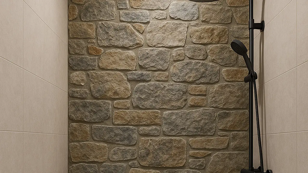 Desain Kamar Mandi Ukuran 1x1 dengan Kloset Duduk dan Shower (Image by ChatGPT)