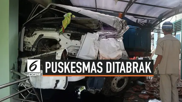 Diduga akibat rem blong sebuah truk kontainer seberat 25 ton menabrak bangunan Puskesmas. Seorang wanita yang tengah berada di parkiran tewas ditabrak. Diduga truk kehilangan kendali karena mengalami rem blong.