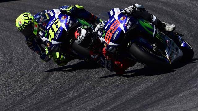 Valentino Rossi dan Jorge Lorenzo.