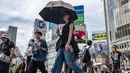 Cuaca dan suhu panas melanda sebagian besar wilayah di Jepang. (Yuichi YAMAZAKI/AFP)