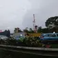 Tol Cikampek macet parah. (Liputan6.com/Dio Pratama)