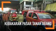 Kebakaran terjadi di Blok C Tanah Abang akhirnya padam setelah pemadam kebakaran bekerja keras selama 1 jam.