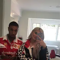Tyga dan Kylie Jenner merayakan ulang tahun King Cairo. (Instagram/kylizzlesnapchats)